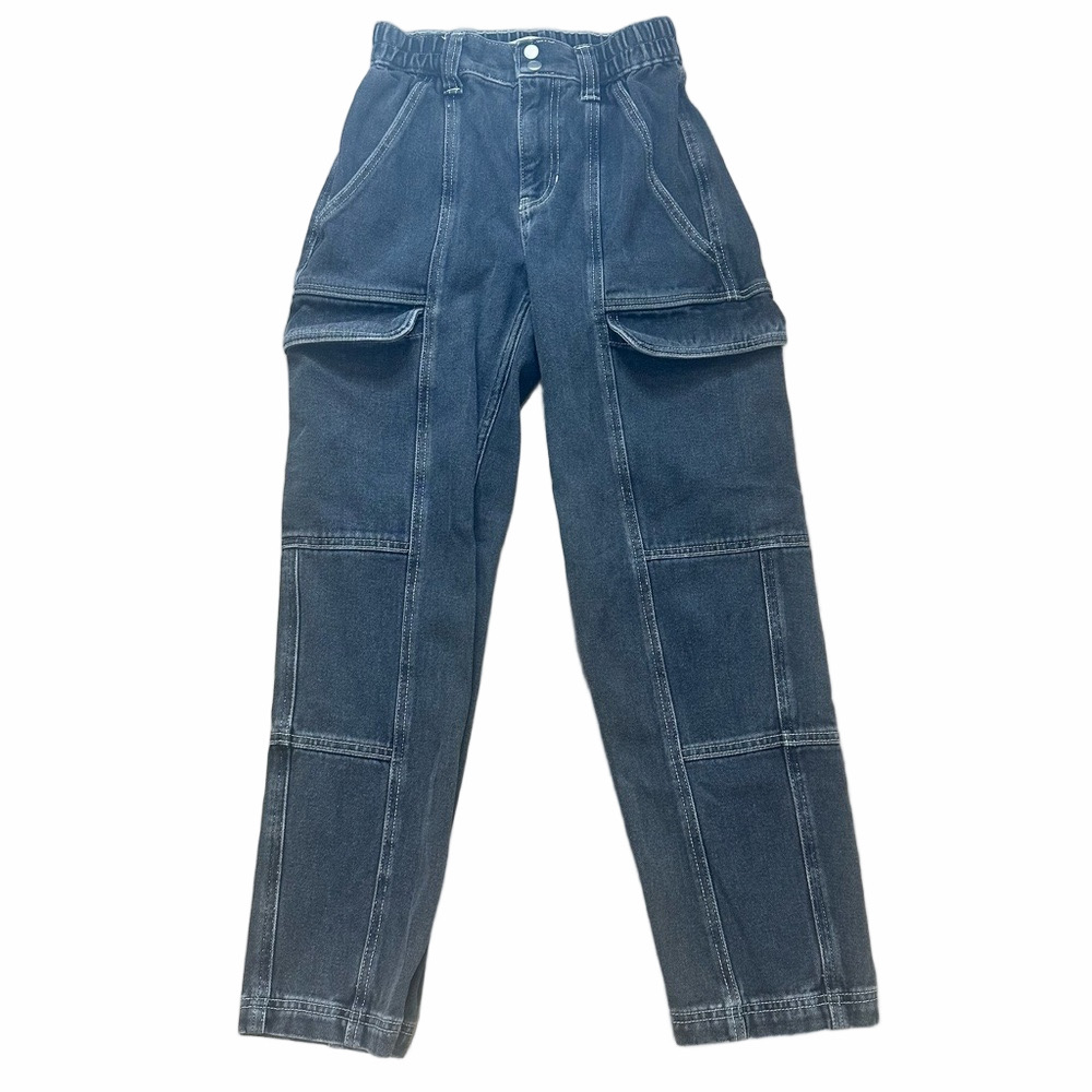 PacSun Gray Elastic Waist Cargo Jeans Size XSmall